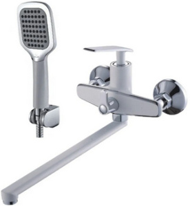 ВАННА  Diadonna  D87-222137W   ø35, див. пов. в корпусе, излив 35L, шланг 1,5 м, белый/хром, латунный